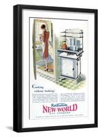 Advertisement for a Gas Cooker Produced by the 'New World' Company, 1928-null-Framed Art Print