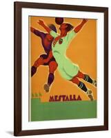 Advertisement for a Match Between Valencia and an English Team at the Mesta-Spanish School-Framed Giclee Print