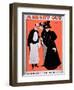 Advertisement For A Night Out, at the Vaudeville Theatre-null-Framed Giclee Print