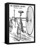 Advertisement for a Rudge Coventry Rotary Tandem Tricycle-null-Framed Stretched Canvas
