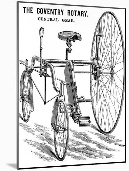 Advertisement for a Rudge Coventry Rotary Tandem Tricycle-null-Mounted Photographic Print