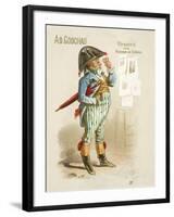 Advertisement for Ad Godchau Men's and Children's Clothes-null-Framed Giclee Print