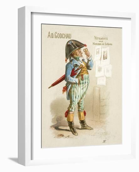 Advertisement for Ad Godchau Men's and Children's Clothes-null-Framed Giclee Print