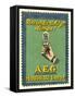 Advertisement for Aeg Electric Light Bulbs-null-Framed Stretched Canvas