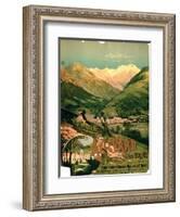 Advertisement for "Allevard Les Bains," Isere-null-Framed Giclee Print