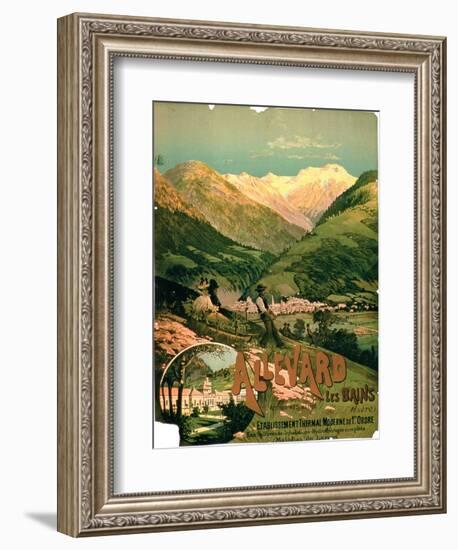 Advertisement for "Allevard Les Bains," Isere-null-Framed Giclee Print