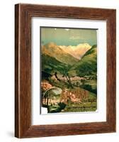 Advertisement for "Allevard Les Bains," Isere-null-Framed Giclee Print