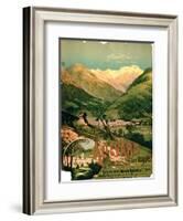 Advertisement for "Allevard Les Bains," Isere-null-Framed Giclee Print