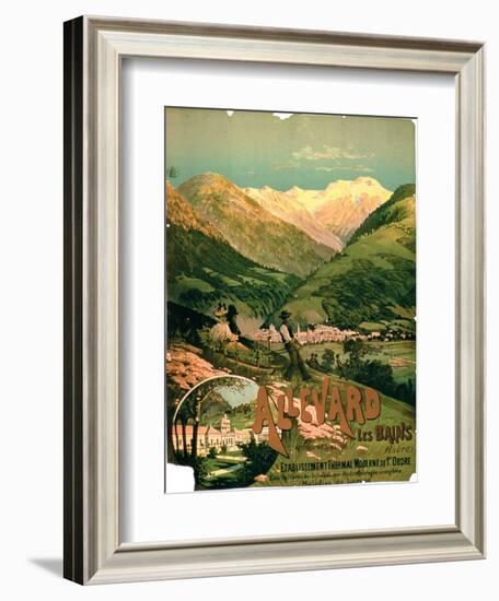 Advertisement for "Allevard Les Bains," Isere-null-Framed Giclee Print