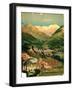 Advertisement for "Allevard Les Bains," Isere-null-Framed Giclee Print