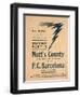 Advertisement for an Exhibition Match Between Notts County and Barcelona-null-Framed Giclee Print