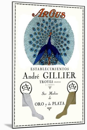 Advertisement for Andre Gillier Stockings-null-Mounted Art Print