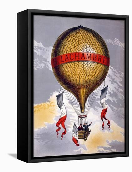 Advertisement for Balloons Manufactured by H. Lachambre, 1880-1900-null-Framed Stretched Canvas