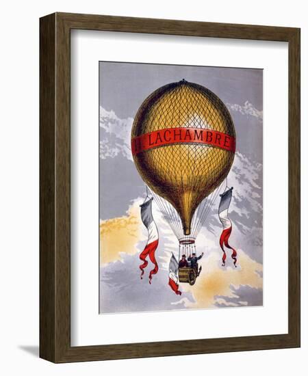 Advertisement for Balloons Manufactured by H. Lachambre, 1880-1900-null-Framed Giclee Print