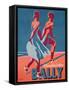 Advertisement for Bally Sandals, 1935 (Colour Litho)-Gerald-Framed Stretched Canvas