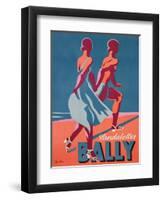 Advertisement for Bally Sandals, 1935 (Colour Litho)-Gerald-Framed Premium Giclee Print