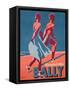 Advertisement for Bally Sandals, 1935 (Colour Litho)-Gerald-Framed Stretched Canvas