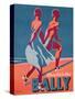 Advertisement for Bally Sandals, 1935 (Colour Litho)-Gerald-Stretched Canvas