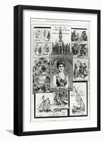 Advertisement for Beecham's Pills, the Rosebud of Health, 1890-null-Framed Giclee Print