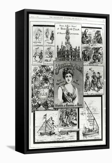 Advertisement for Beecham's Pills, the Rosebud of Health, 1890-null-Framed Stretched Canvas
