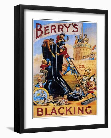 Advertisement for Berry's Boot Polish, 1887-null-Framed Giclee Print