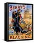 Advertisement for Berry's Boot Polish, 1887-null-Framed Stretched Canvas
