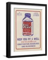 Advertisement for Bile Beans-null-Framed Giclee Print