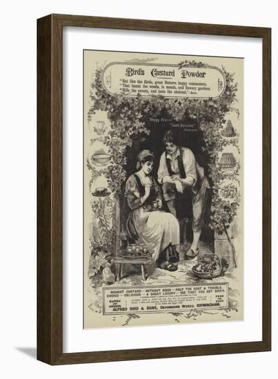 Advertisement for Bird's Custard Powder-null-Framed Giclee Print