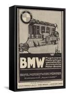 Advertisement for Bmw Engines-null-Framed Stretched Canvas