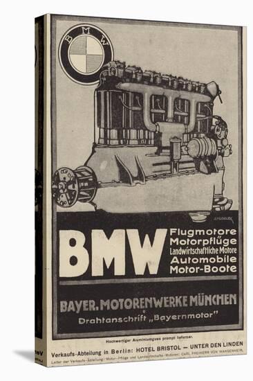 Advertisement for Bmw Engines-null-Stretched Canvas