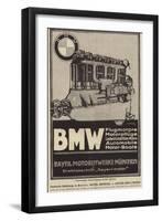 Advertisement for Bmw Engines-null-Framed Giclee Print