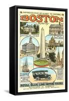 Advertisement for Boston Tours-null-Framed Stretched Canvas
