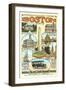 Advertisement for Boston Tours-null-Framed Art Print