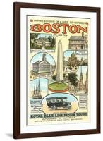 Advertisement for Boston Tours-null-Framed Art Print