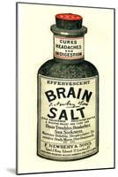 Advertisement for 'Brain Salt', 1890s-null-Mounted Giclee Print