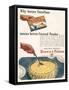 Advertisement for 'Brown and Polson' Custard Powder-null-Framed Stretched Canvas