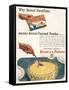 Advertisement for 'Brown and Polson' Custard Powder-null-Framed Stretched Canvas