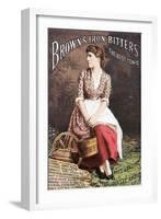 Advertisement for Browns Iron Bitters Tonic-null-Framed Giclee Print