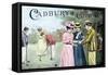 Advertisement for Cadbury's Cocoa, Showing a Croquet Game, c.1899-null-Framed Stretched Canvas