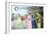 Advertisement for Cadbury's Cocoa, Showing a Croquet Game, c.1899-null-Framed Premium Giclee Print