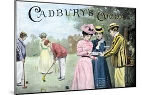 Advertisement for Cadbury's Cocoa, Showing a Croquet Game, c.1899-null-Mounted Premium Giclee Print
