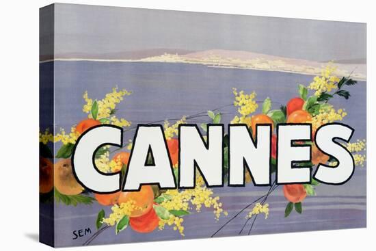 Advertisement for Cannes, Printed by Draeger, 1930 (Colour Litho)-Sem-Stretched Canvas