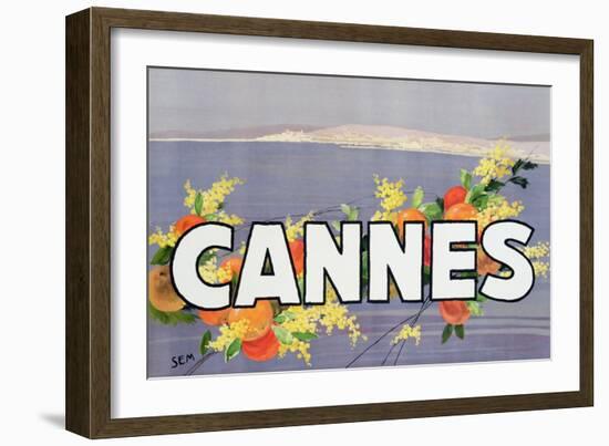 Advertisement for Cannes, Printed by Draeger, 1930 (Colour Litho)-Sem-Framed Giclee Print