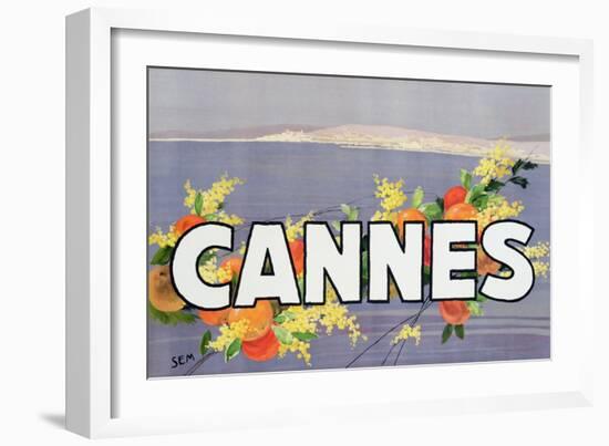 Advertisement for Cannes, Printed by Draeger, 1930 (Colour Litho)-Sem-Framed Giclee Print