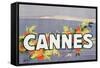 Advertisement for Cannes, Printed by Draeger, 1930 (Colour Litho)-Sem-Framed Stretched Canvas