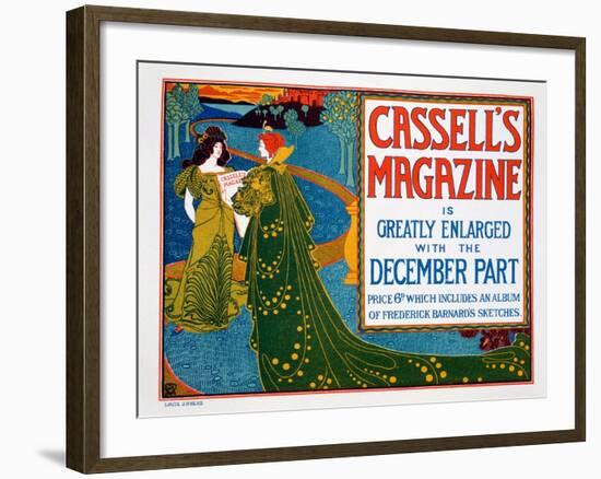 Advertisement for 'Cassell's Magazine', 1896-Louis John Rhead-Framed Giclee Print