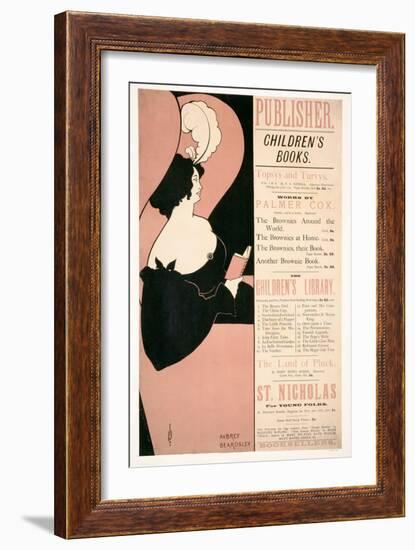 Advertisement for Children's Books, 1894-Aubrey Beardsley-Framed Giclee Print