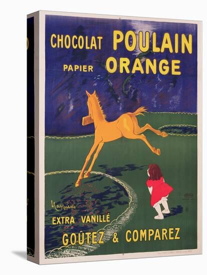 Advertisement for Chocolat Poulain Papier Orange, C. 1910-Leonetto Cappiello-Stretched Canvas