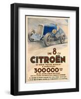 Advertisement for Citroen Cars, 1933-null-Framed Giclee Print