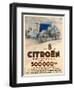 Advertisement for Citroen Cars, 1933-null-Framed Giclee Print